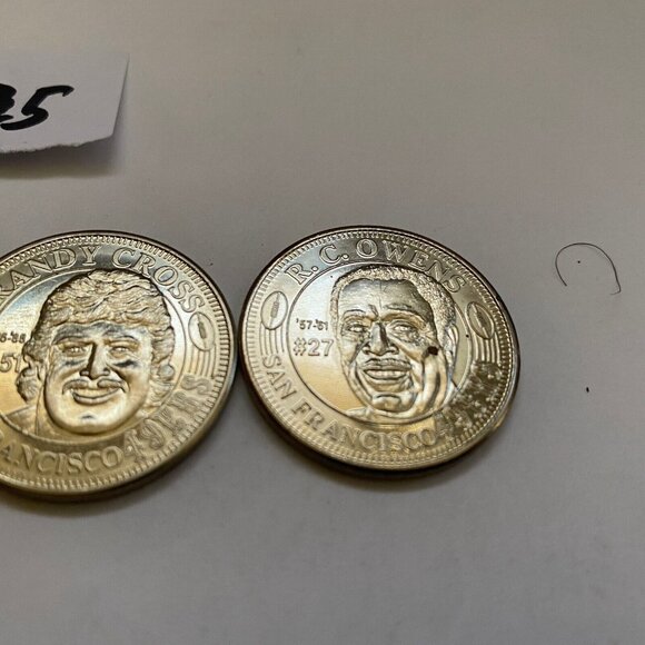 San Francisco 49ers then and now 1994-95 collectable coins 5 of 20 Lot #25 - Picture 6 of 9